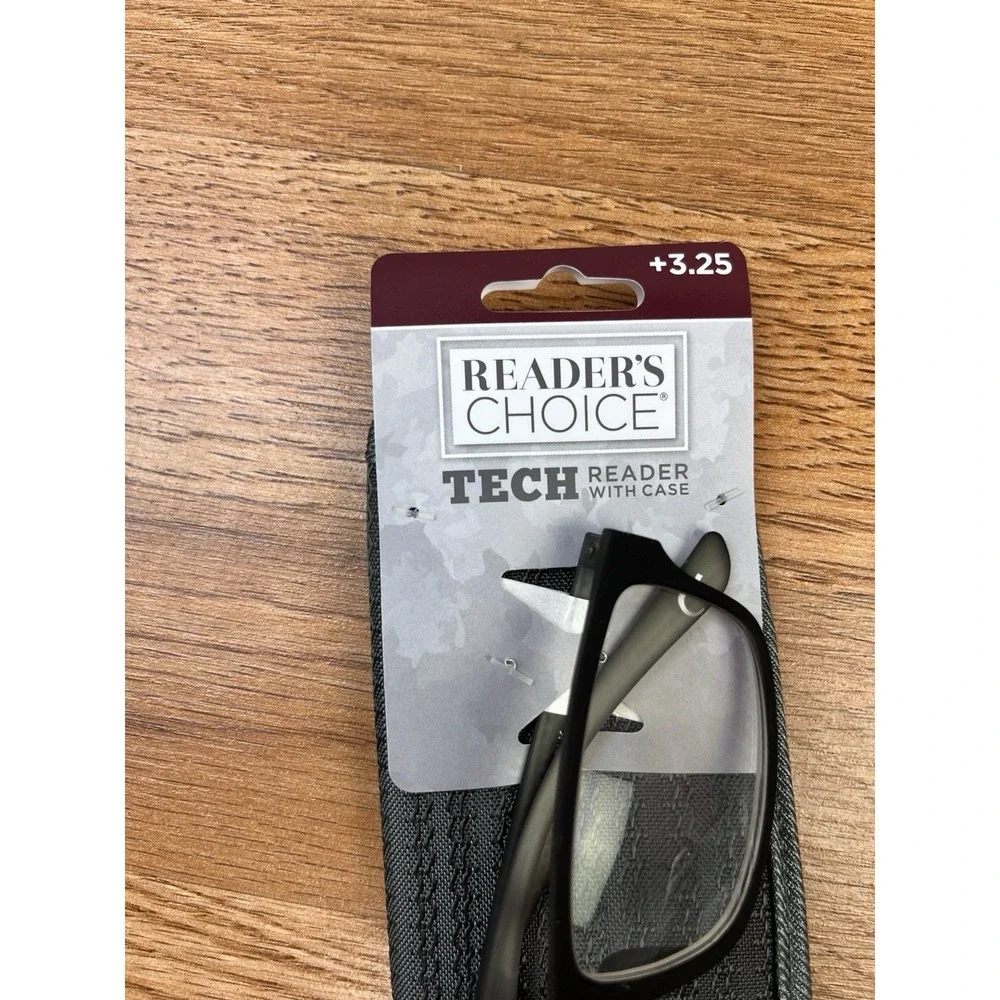 Reader's‎ Choice Tech Reading Glasses Tyler +3.25 with Case Foster Grant NEW